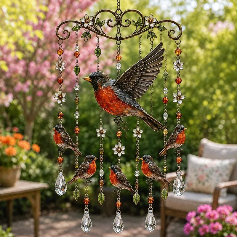 Sunchime - Dekorativer Sonnenfänger und Windspiel für den Garten