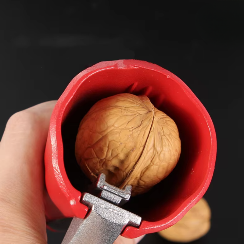 Nussknacker mit Hebelmechanismus für müheloses Öffnen harter Nussschalen | 1+1 GRATIS