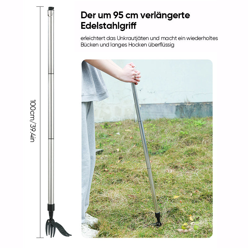 Unkrautstecher mit Wurzelentfernung & Rückenschonendem Design
