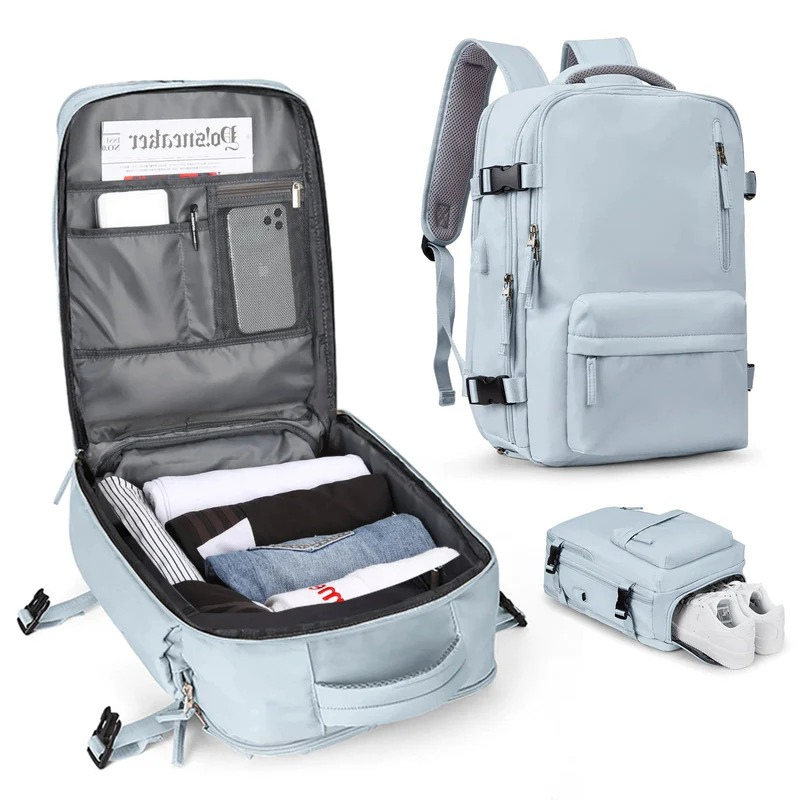 Damen Reise Rucksack wasserdicht & USB Anschluss