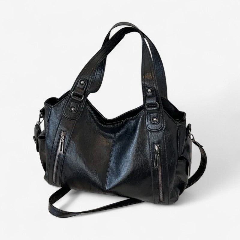 Aurora – Schultertasche mit Doppelgriffen und Reißverschlusstaschen