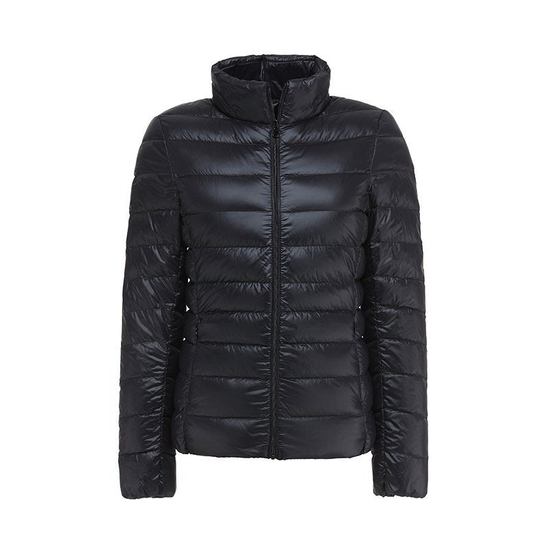 Quilzipper - Damenjacke mit Steppmuster und elastischen Bündchen