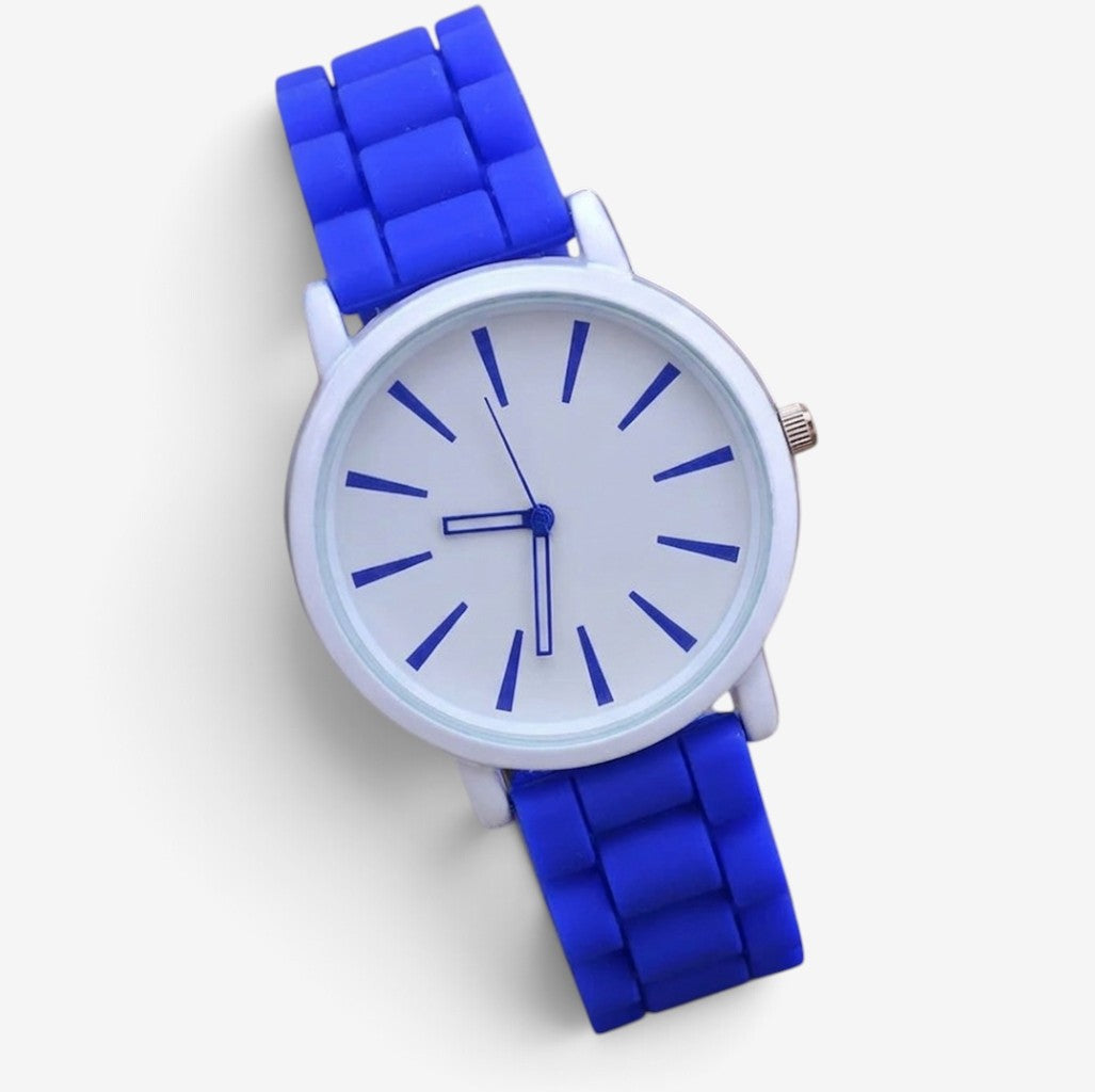 Dialvex - Armbanduhr mit minimalistischem Zifferblatt und Silikonarmband