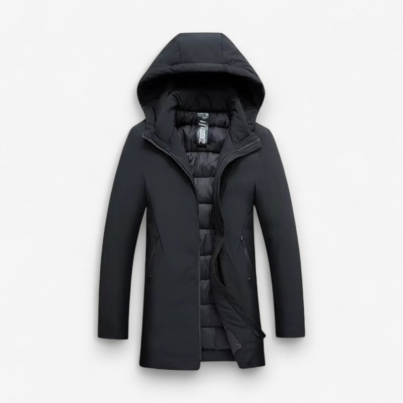 David - Gepolsterte Jacke mit Langarmen und Verstellbarer Kapuze