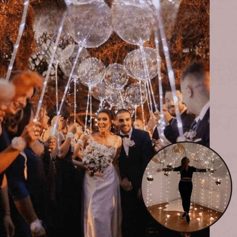 5+5 Gratis | Glow - Wiederverwendbare LED-Ballons für Feiern und Dekoration