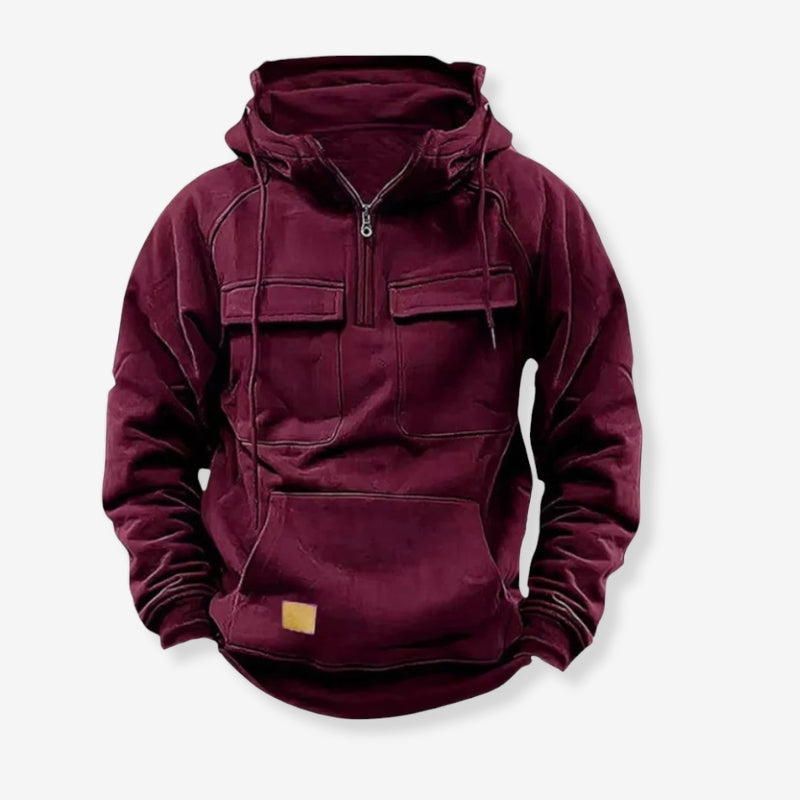 Henrik – Kapuzenjacke mit langen Ärmeln und Taschen