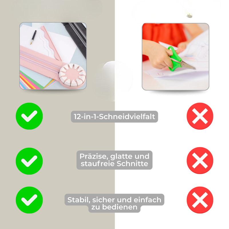 Präzisionsschneider 12-in-1 für Basteln & Papier