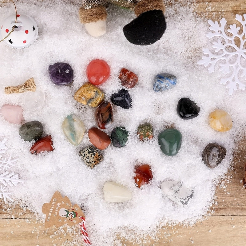 Adventgems - Adventskalender mit Natürlichen Steinen für Weihnachten