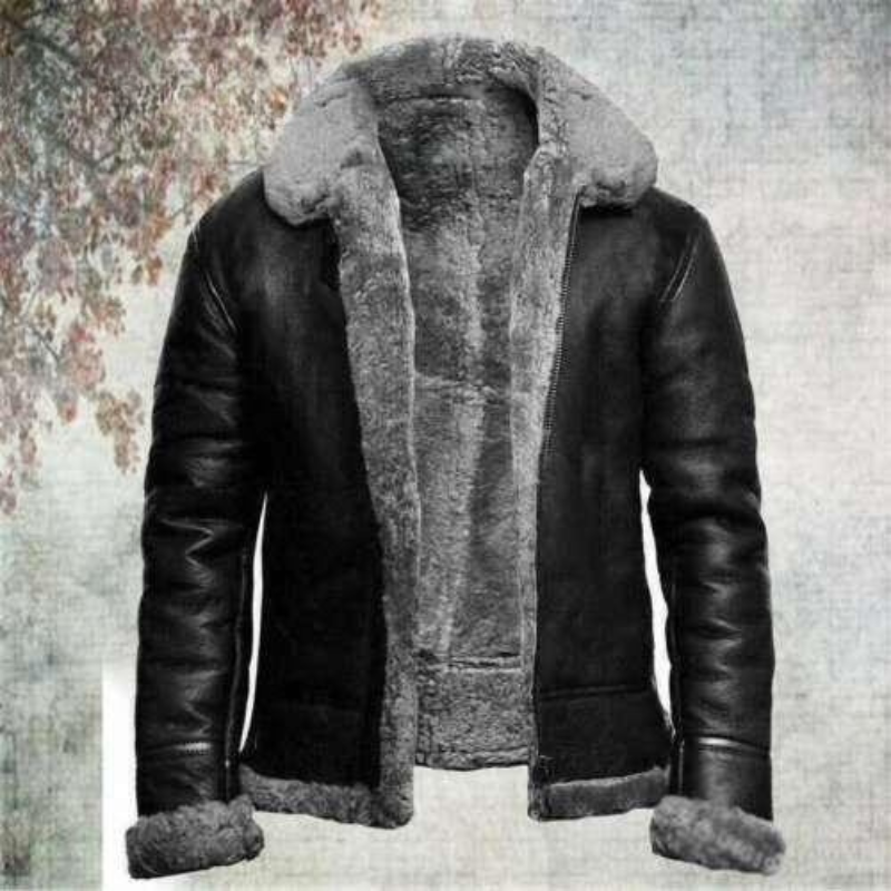 Johan – Langärmlige Jacke mit Reverskragen und Reißverschlusstaschen