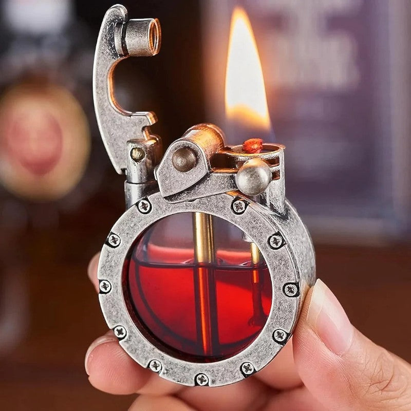 Flame - Kerosinfeuerzeug mit Sichtfenster und Nachfüllfunktion