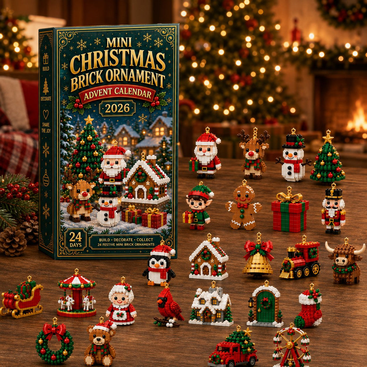 Buildmas - Adventskalender mit 24 Mini-Baufiguren