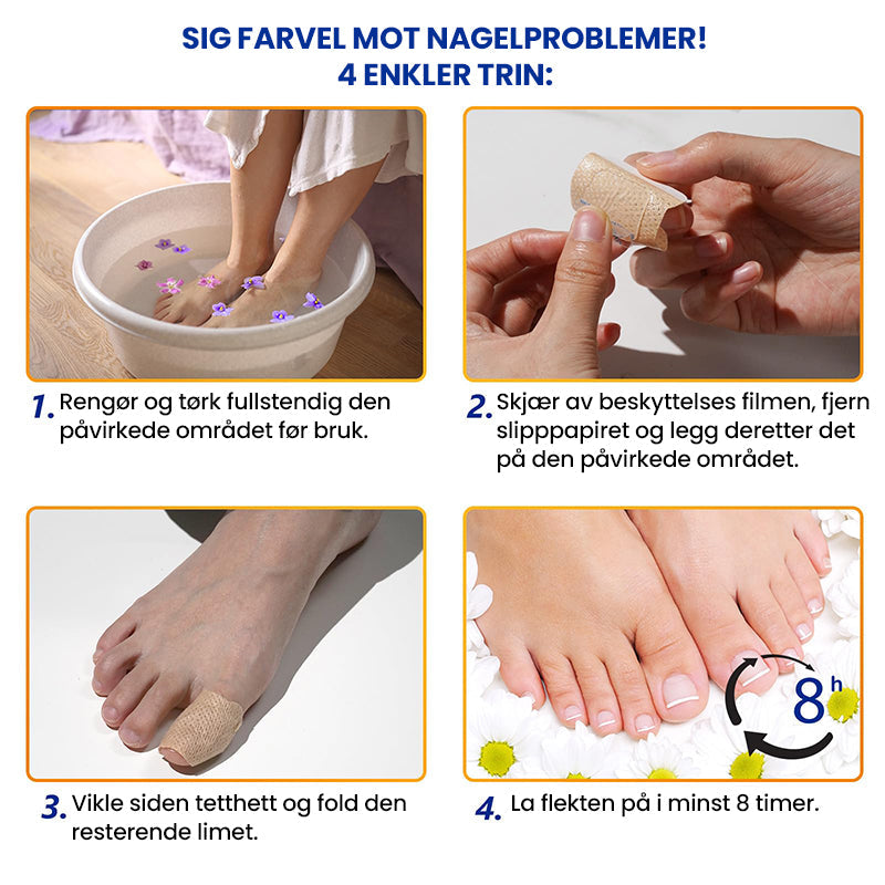 1+1 Gratis | Clear - Nagelpflege-Pflaster für die tägliche Anwendung