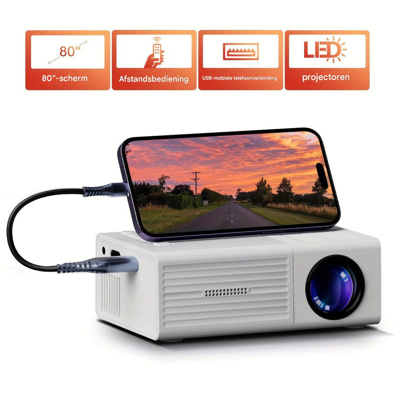 Mini Beamer tragbar 3000 Lumen Full HD Projektor