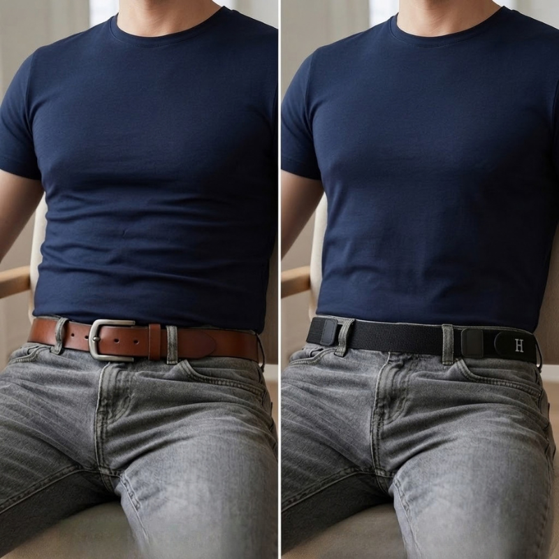 Beltzen - Elastischer Gürtel ohne Schnalle für unsichtbaren Halt