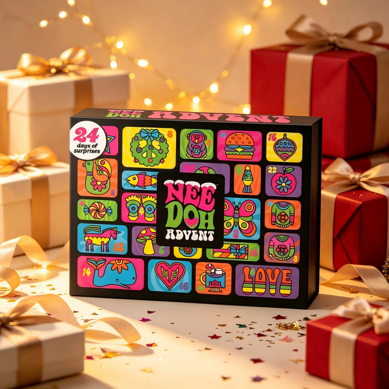 NeedohAdvent - 24-Tage-Adventskalender mit verschiedenen weichen Anti-Stress-Spielzeugen