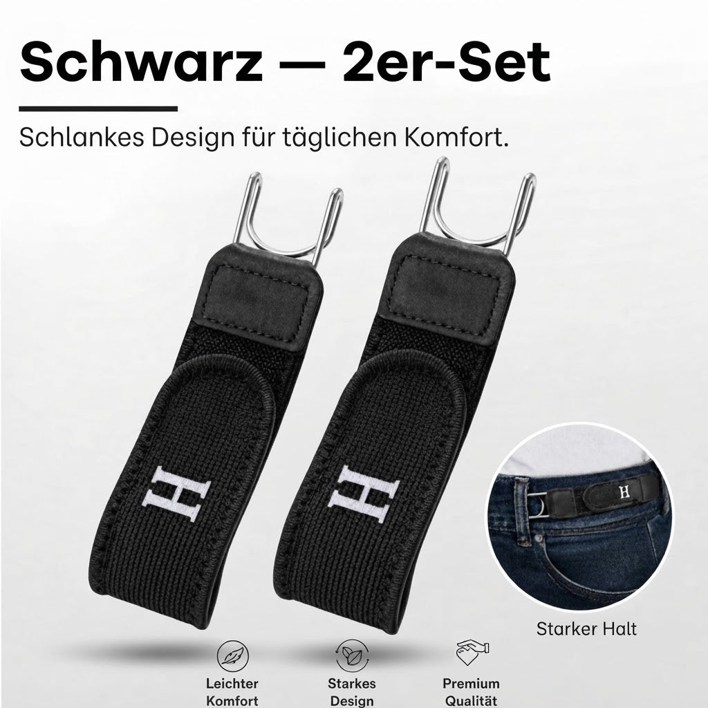 Beltzen - Elastischer Gürtel ohne Schnalle für unsichtbaren Halt