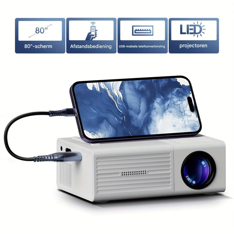 Mini Beamer tragbar 3000 Lumen Full HD Projektor