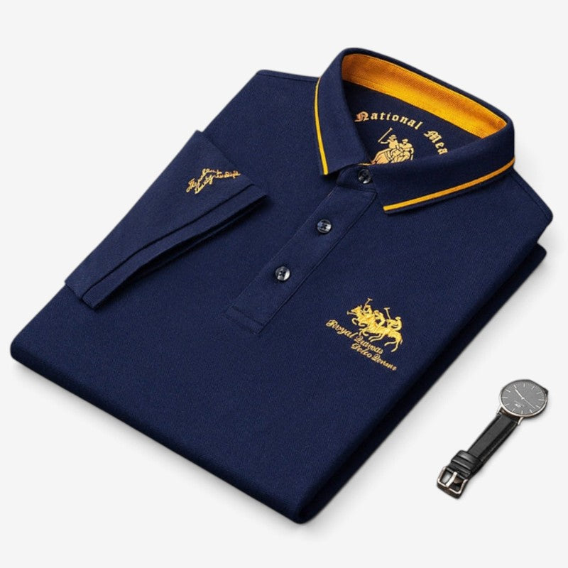 Polnex - Herren-Poloshirt mit kurzen Ärmeln und Knopfleiste