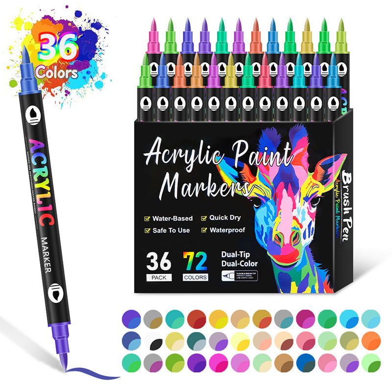 Shade - Acryl-Markerset mit 72 Farben