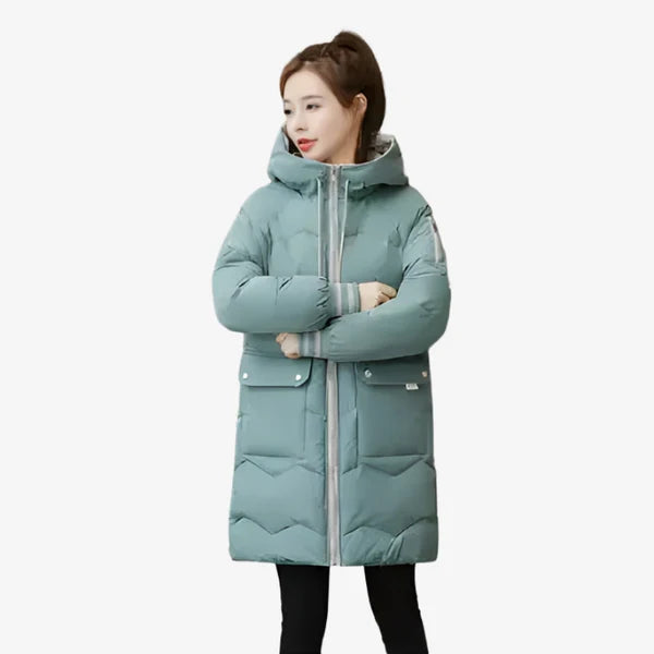 Lieke – Langärmlige Kapuzenjacke mit Taschen und Reißverschluss