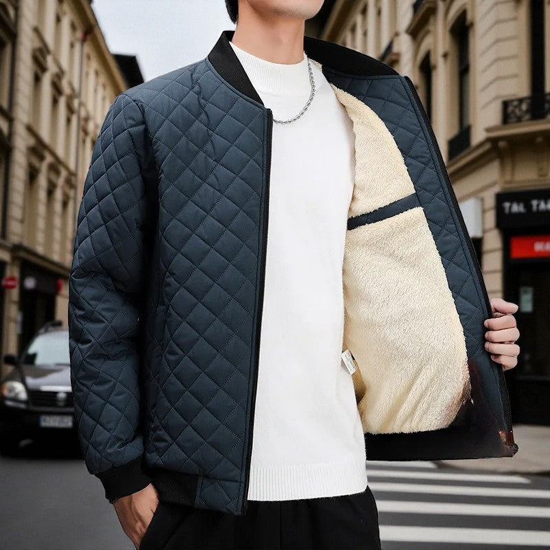 Pablo - Langarmjacke mit Kragen und Reißverschlusstaschen