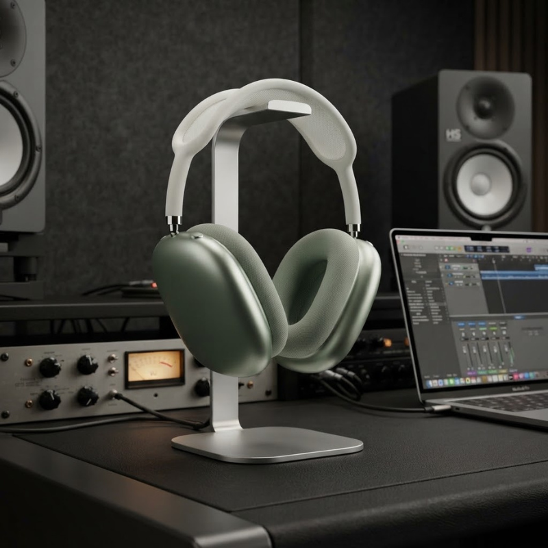 Audiozen - Kabellose Over-Ear-Kopfhörer mit Mesh-Kopfbügel und strukturierten Ohrmuscheln