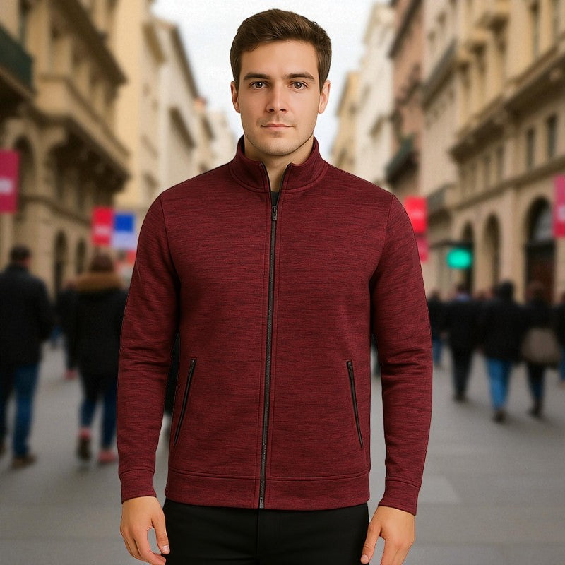 Callum - Langarmjacke mit Reißverschluss und Taschen