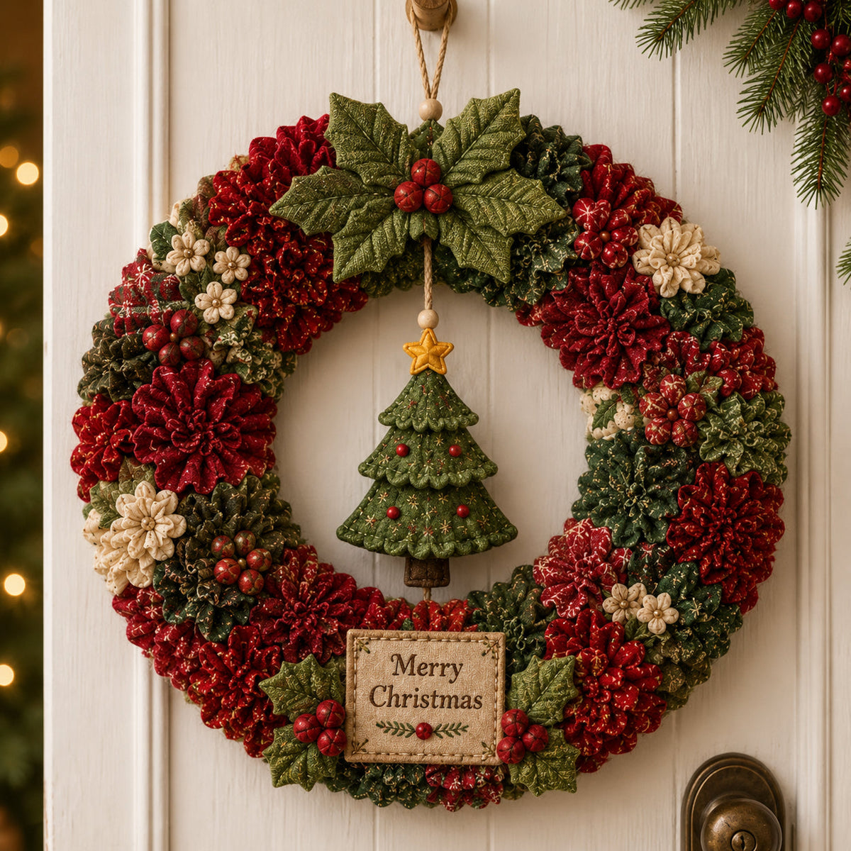 Pinefest - DIY-Set für 3D-Weihnachtskranz zum Selbermachen