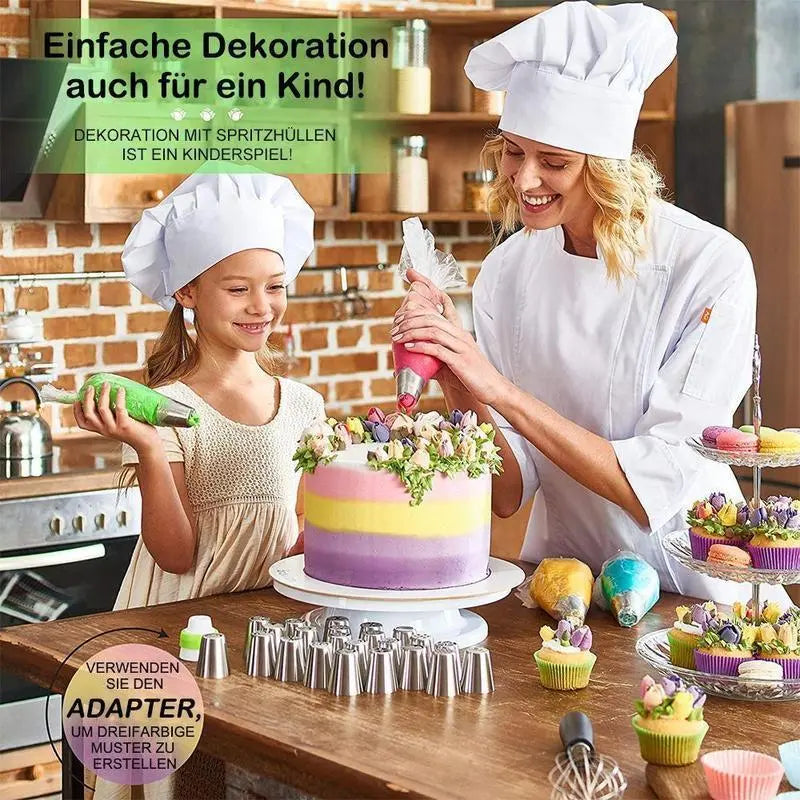 Bake - Spritztüllen-Set für Tortendekoration