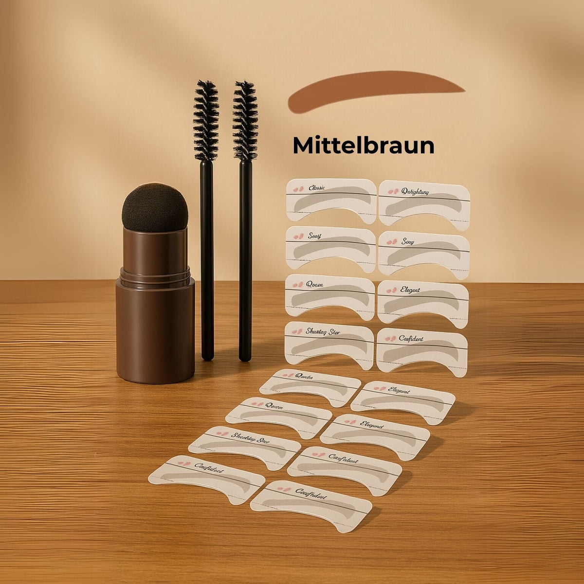 Arch - Augenbrauenstempel-Set für verschiedene Brauenformen