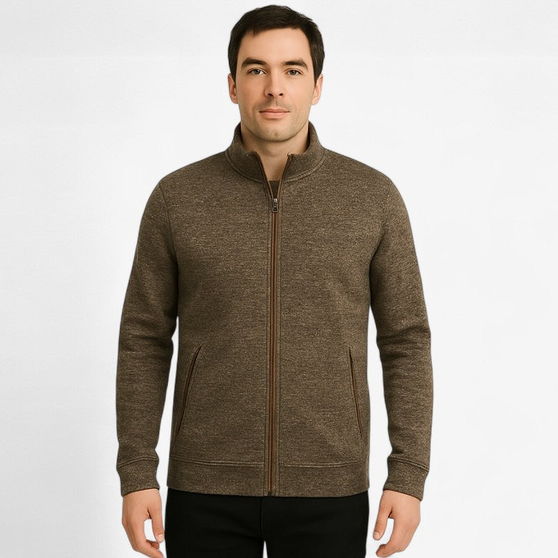 Callum - Langarmjacke mit Reißverschluss und Taschen