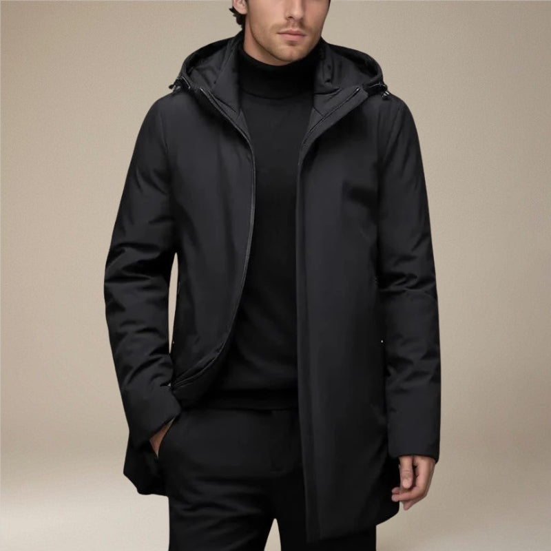 David - Gepolsterte Jacke mit Langarmen und Verstellbarer Kapuze