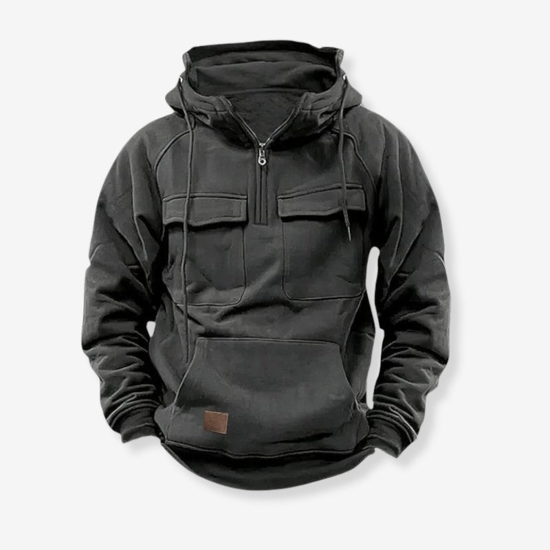 Henrik – Kapuzenjacke mit langen Ärmeln und Taschen