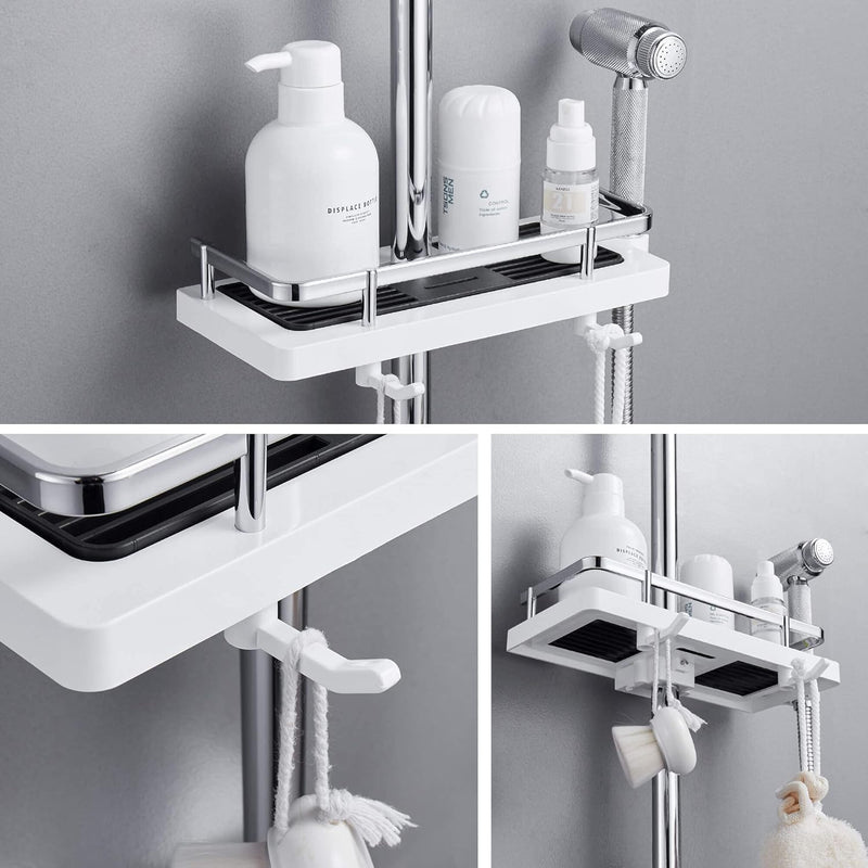 Verstellbares Duschregal ohne Bohren mit rostfreiem Design