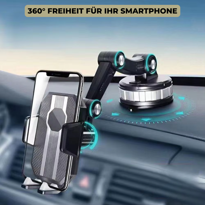 Auto Handyhalterung mit starker Saugnapf-Haftung und 360° Rotation