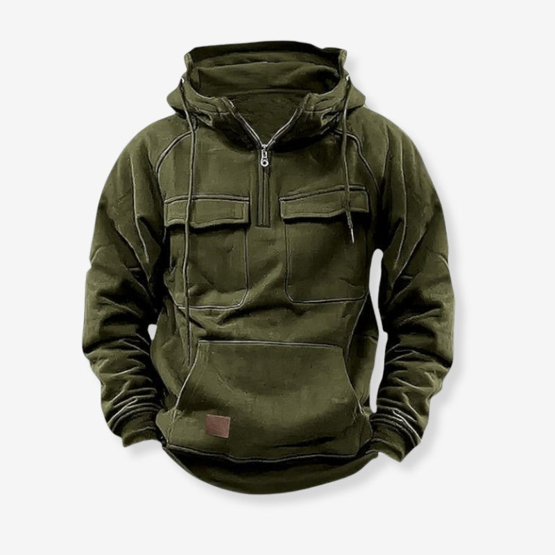Henrik – Kapuzenjacke mit langen Ärmeln und Taschen