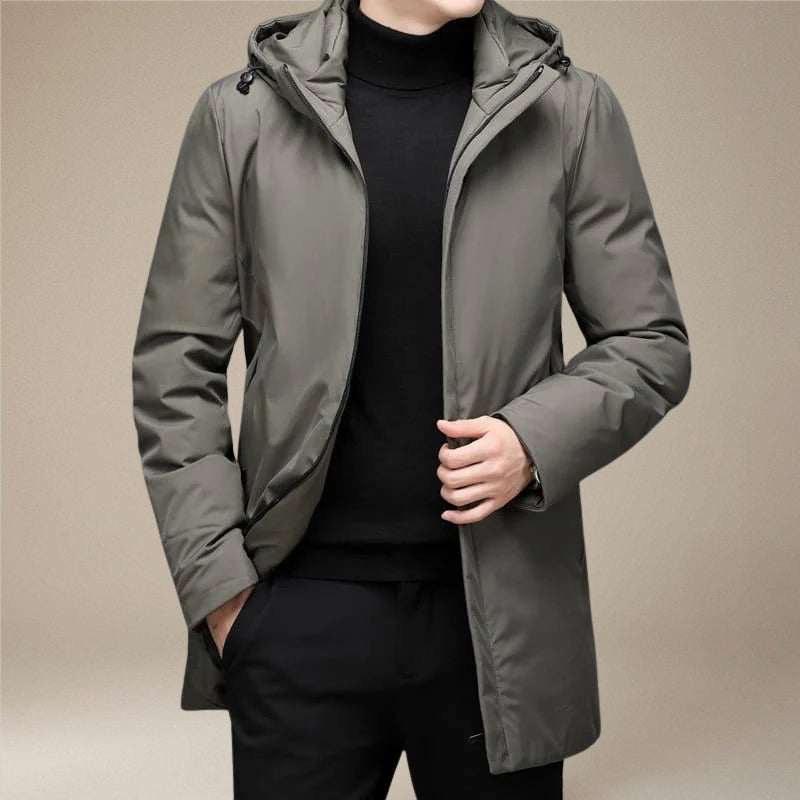 David - Gepolsterte Jacke mit Langarmen und Verstellbarer Kapuze