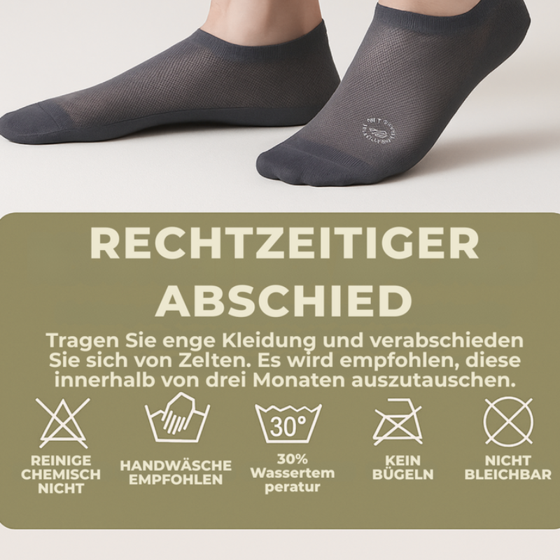Niedrige Sneaker Socken unsichtbar Antirutsch