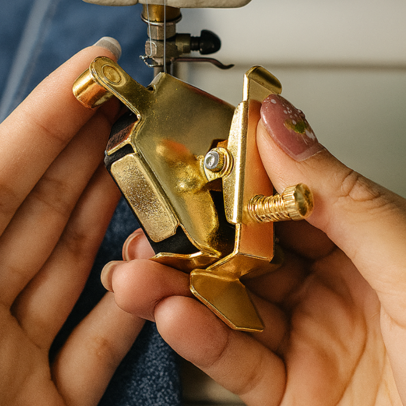 Nähmaschinen Führungshilfe Magnet mit Führungsrad