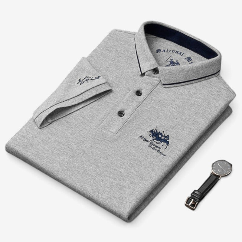 Polnex - Herren-Poloshirt mit kurzen Ärmeln und Knopfleiste
