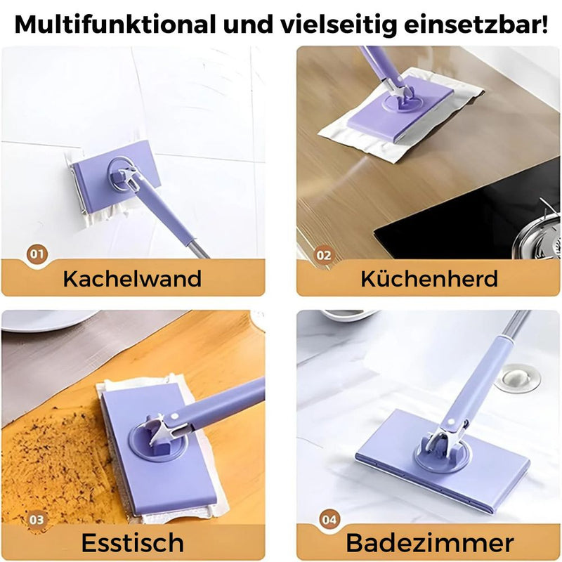 Freihändiger Wischmopp mit Tuchwechselsystem