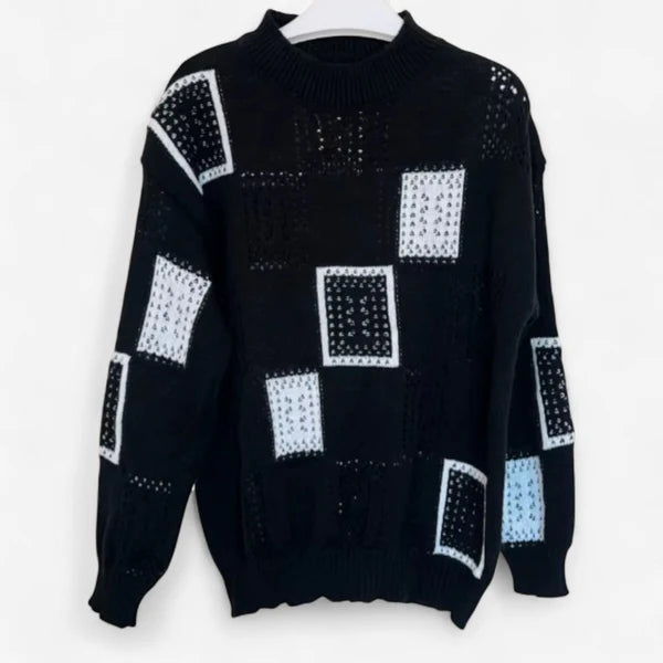 Claire – Locker sitzender Pullover mit Rundhalsausschnitt und Print