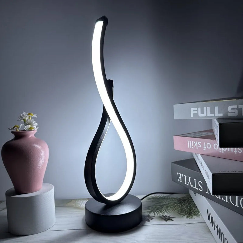 Dimmbare LED Tischlampe 3 Lichtfarben modernes Design