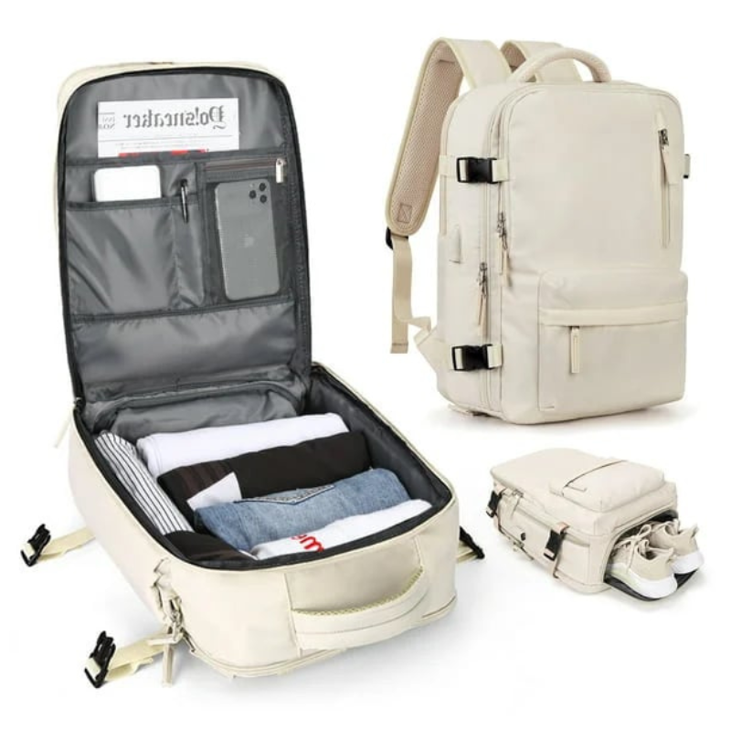 Damen Reise Rucksack wasserdicht & USB Anschluss