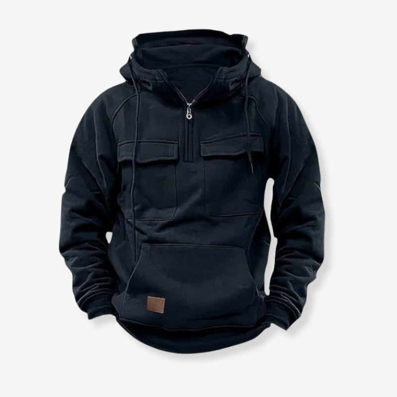 Henrik – Kapuzenjacke mit langen Ärmeln und Taschen