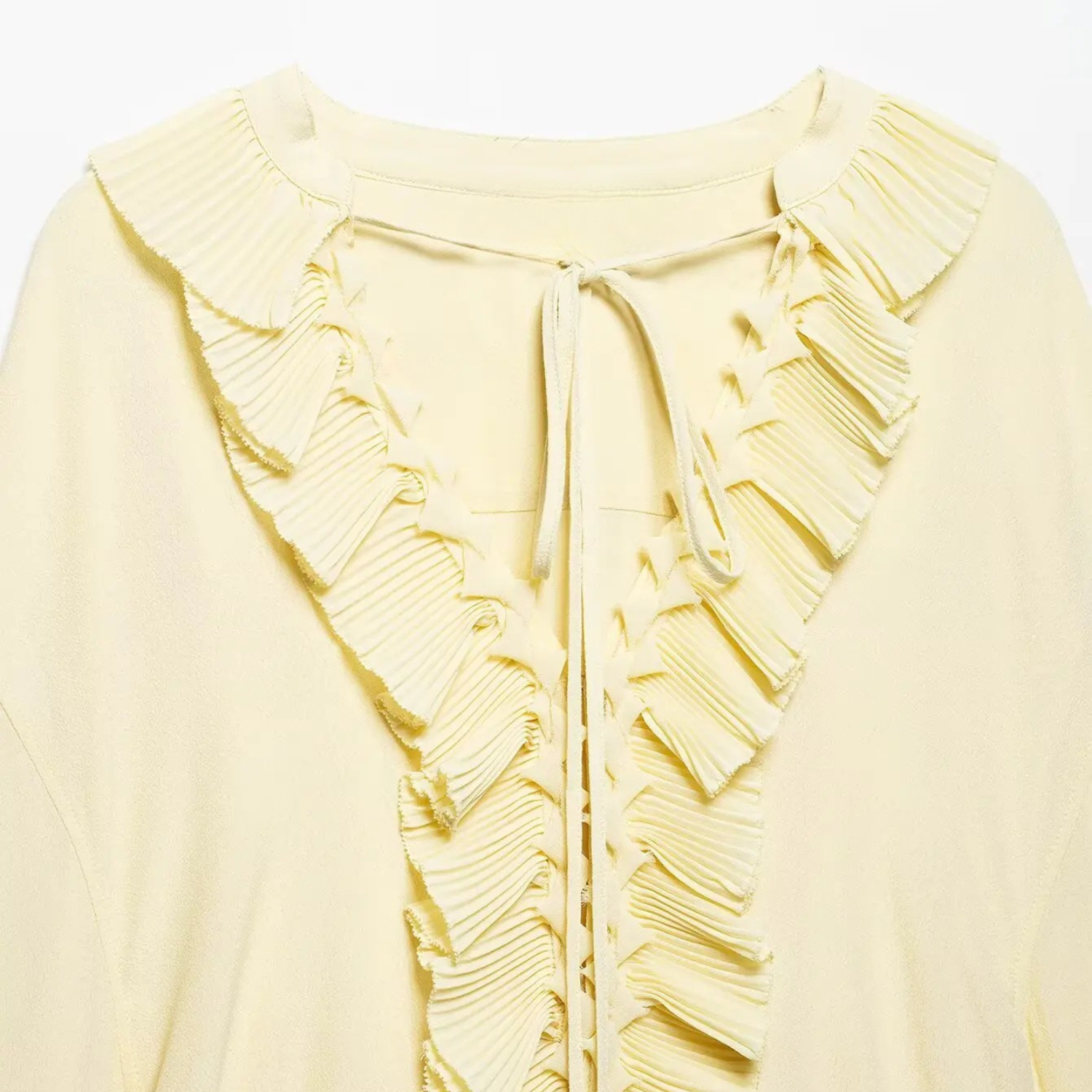 Clara | Elegantes Chiffon-Set mit V-Ausschnitt-Bluse und Maxirock