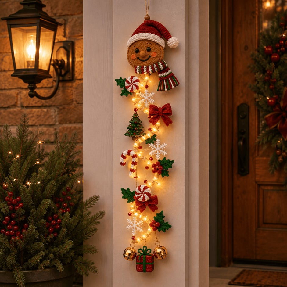 Festipend - LED-KerzhänFestiglow - Dekorative LED-Hängeleuchte für Weihnachtenger für festliche Dekoration
