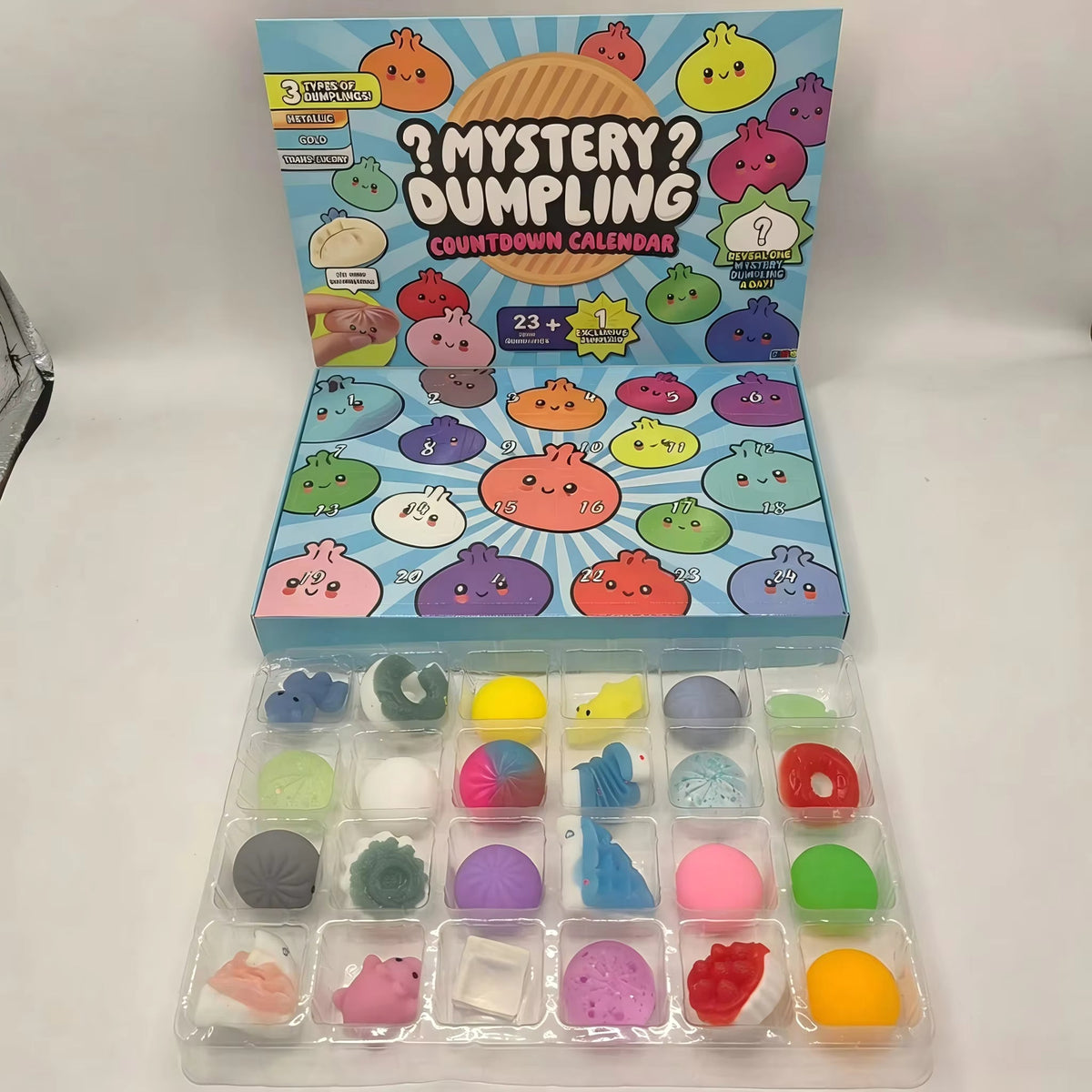 Dumplish - Adventskalender mit Squishies in Dumpling-Form