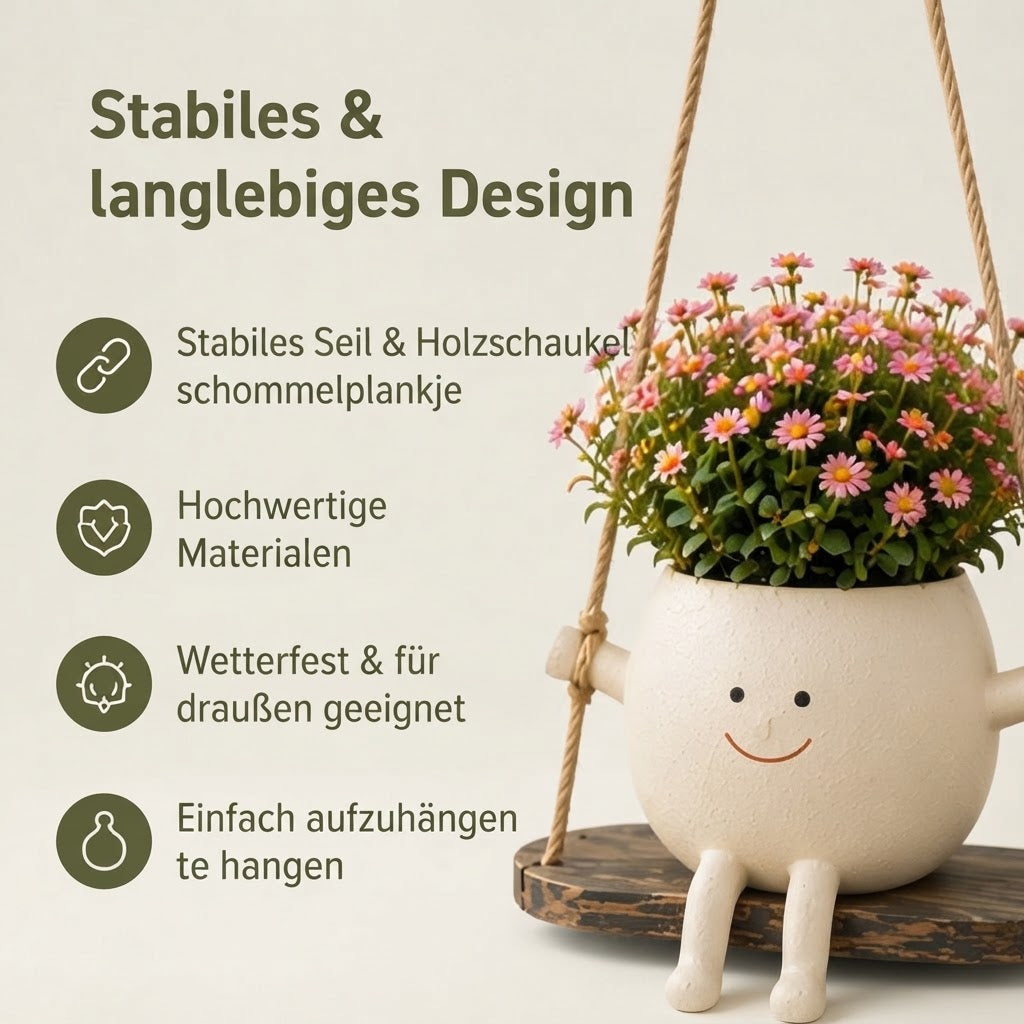 Plantwing - Schaukelnder Pflanzenhalter für Innenräume