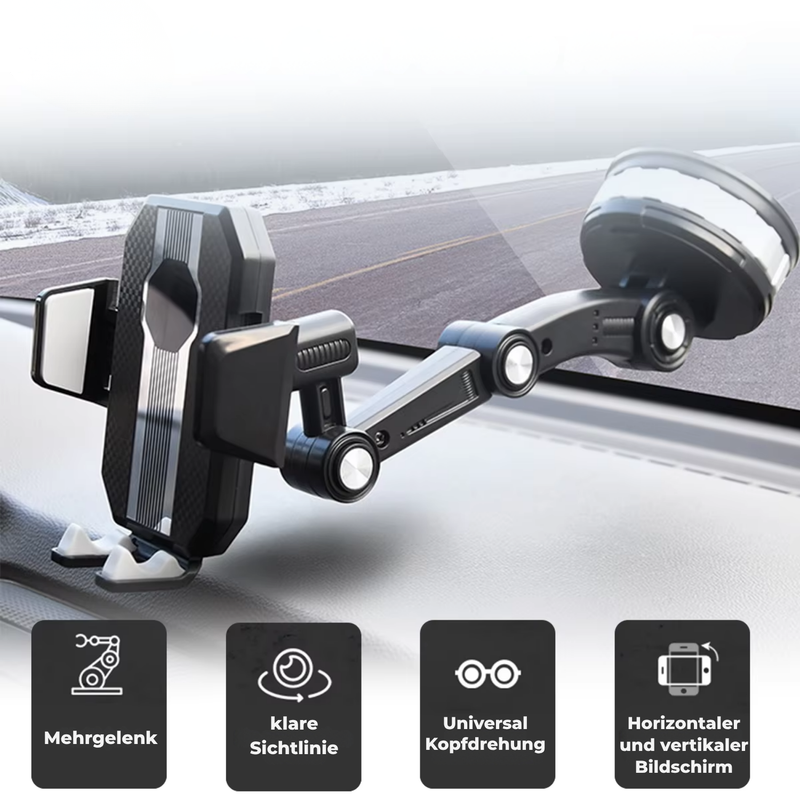 Auto Handyhalterung mit starker Saugnapf-Haftung und 360° Rotation